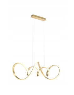Lampa wisząca AVIANO TORONTO 7095-0115 złota matowa LED 200 cm 7700 lm 3000K 97x38 cm do hotelu i recepcji