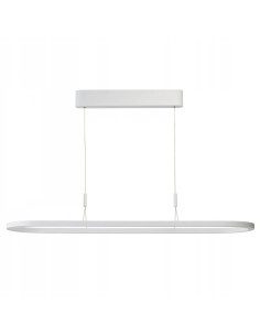 Lampa wisząca LAYLA 150 cm LED 3000K biała z możliwością ściemniania aluminiowa do salonu i kuchni