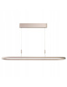 Lampa wisząca LAYLA 150 beżowa LED 60W ściemnialna owalna aluminium idealna nad stół 150 cm