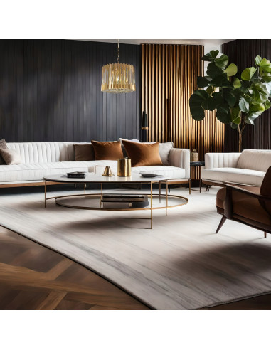 Żyrandol kryształowo-złoty RITZ 7xE14 42 cm — elegancka lampa wisząca do salonu i hotelu