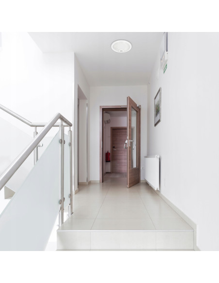 Plafon sufitowy Eko-Light MILAGRO Mario 30 cm z czujnikiem ruchu 360° biały E27 natynkowy