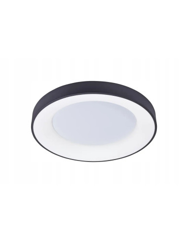Plafon LED AZzardo Santana Top 80 CCT 80W czarny z pilotem, zmienna barwa