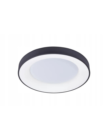 Plafon LED AZzardo Santana Top 80 CCT 80W czarny z pilotem, zmienna barwa