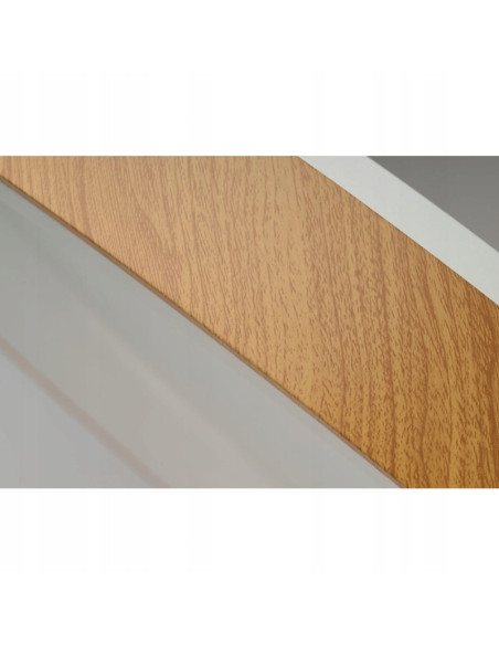 Plafon LED AZzardo Santana 80 cm okrągły drewniany, CCT, pilot w zestawie