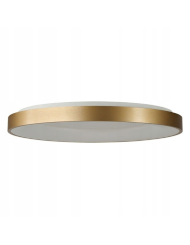 AZzardo Santana plafon LED 80 cm 80W CCT złoty/biały z pilotem