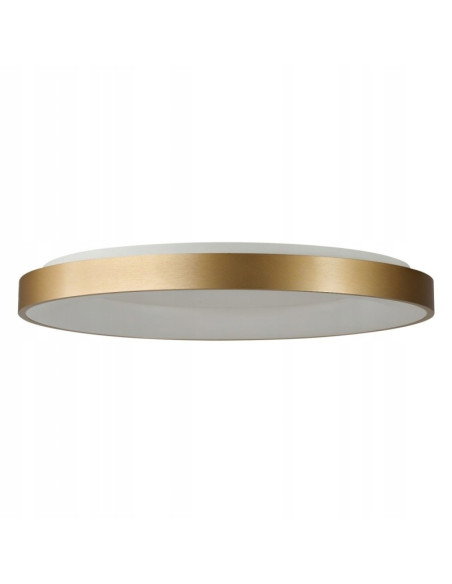AZzardo Santana plafon LED 80 cm 80W CCT złoty/biały z pilotem