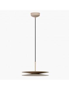 AZzardo DISC Lampa wisząca LED beżowa 35 cm do salonu i biura