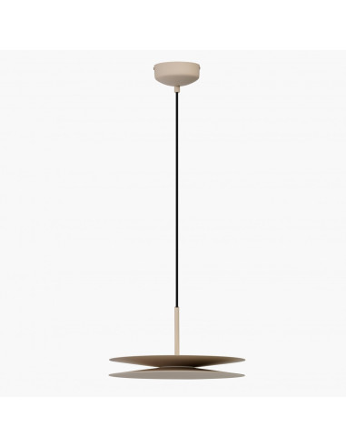 AZzardo DISC Lampa wisząca LED beżowa 35 cm do salonu i biura