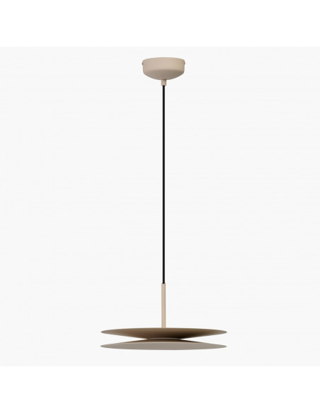 AZzardo DISC Lampa wisząca LED beżowa 35 cm do salonu i biura