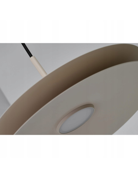 AZzardo DISC Lampa wisząca LED beżowa 35 cm do salonu i biura