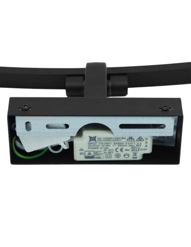 Kinkiet LED ProVero TERRA 12W 50 cm czarny, światło neutralne