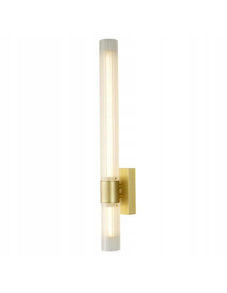 Kinkiet ścienny SOLO LED złoty mat, nowoczesna tuba 60 cm, ciepła barwa