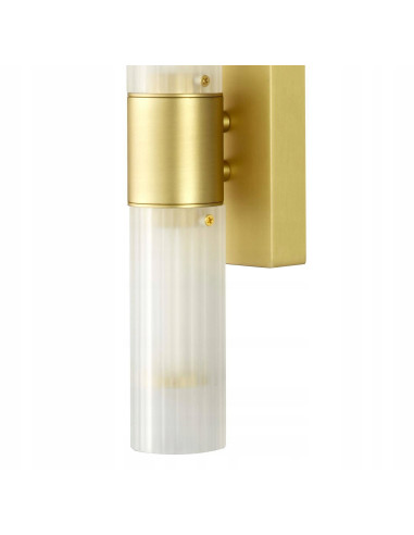 Kinkiet ścienny SOLO LED złoty mat, nowoczesna tuba 60 cm, ciepła barwa