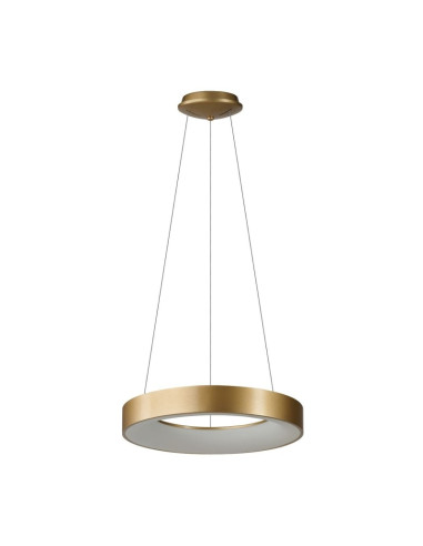 Lampa wisząca LED AZzardo Santana Ring 38 złoty szczotkowany 3000K