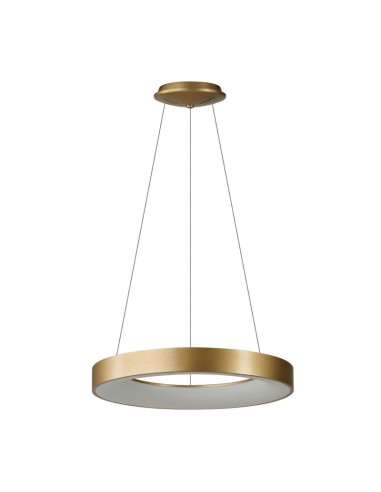 Lampa wisząca AZzardo Santana Pendant 60 LED CCT 50W złoty/biały