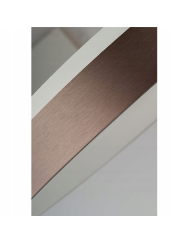Lampa wisząca AZzardo SANTANA LED 80 cm CCT ściemnialna z pilotem, brązowa