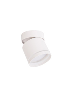 Lampa sufitowa Kendal, biała, minimalistyczna, z ruchomym źródłem światła, idealna do kuchni i nie tylko.